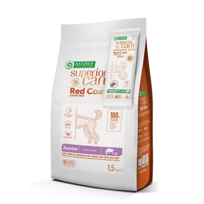 Nature's Protection Red Dog Pienso grain free Salmón cachorro razas pequeñas 1,5 Kg