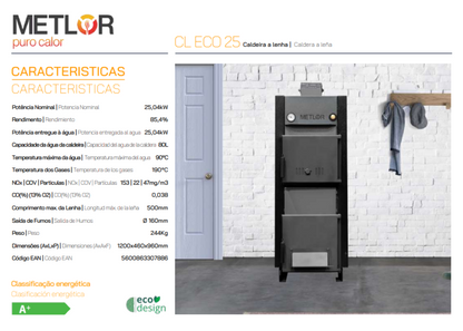 Calderas De Leña Metlor Modelo Cl Eco 25_1