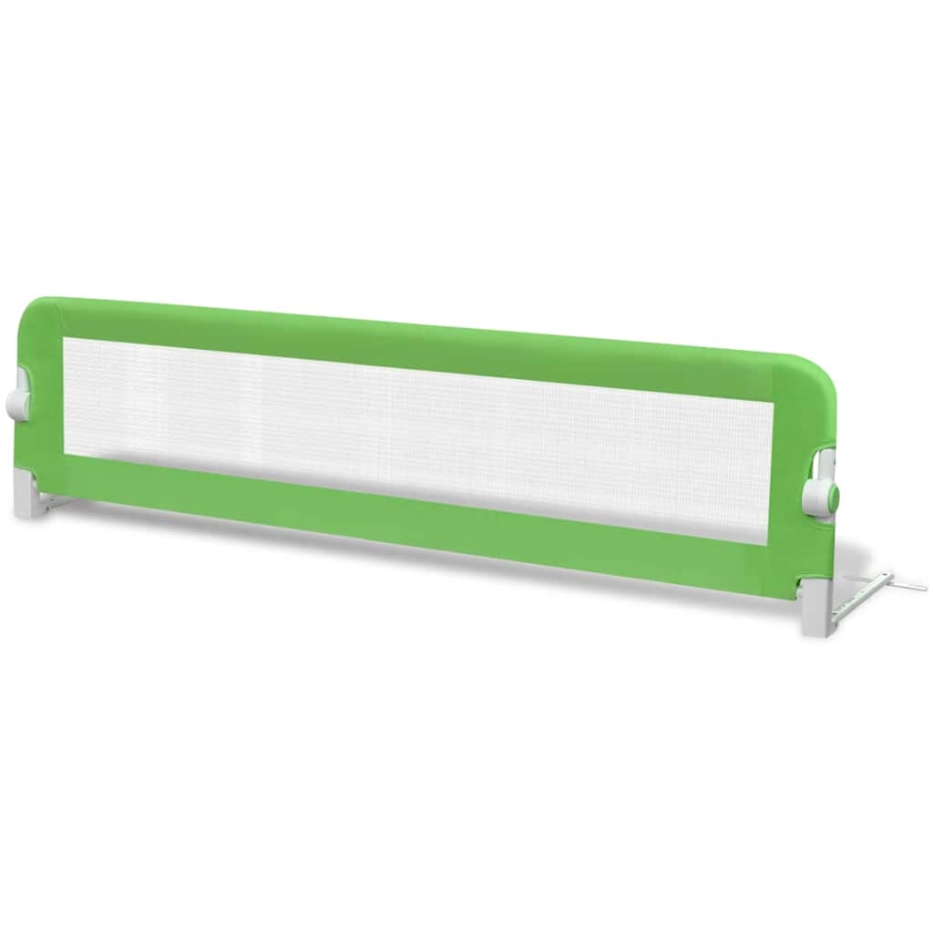Barandilla De Seguridad Cama De Niño 2 Uds Verde 150x42 Cm_2