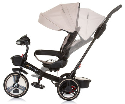 Triciclo Con Capota Y Mango Parental Be Active Macadamia_2