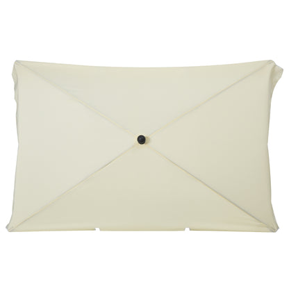 Outsunny Sombrilla De Jardín De Aluminio 2x1,3x2,5 M Beige_3