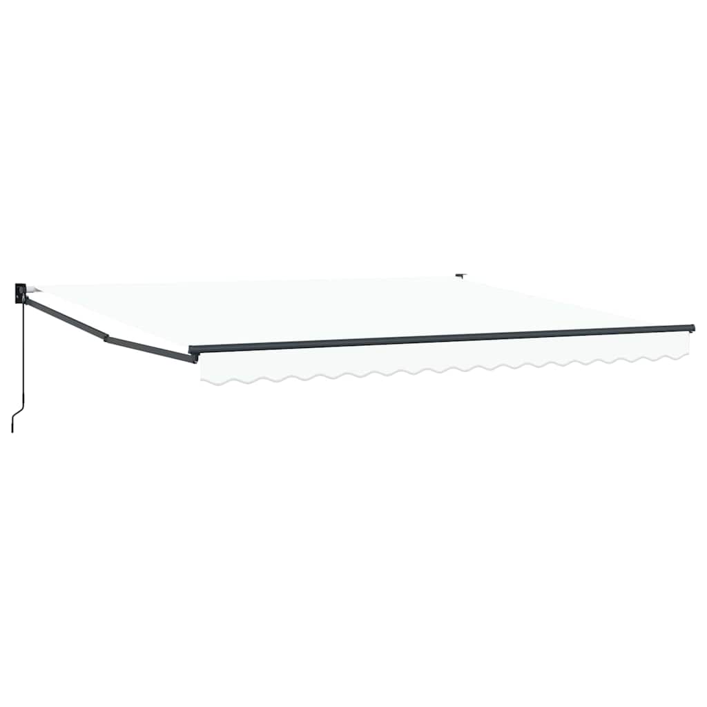 Toldo Retráctil Blanco 400 X 300 Cm 100% Poliéster Y Aluminio_0