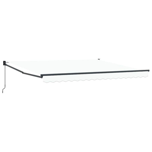 Toldo Retráctil Blanco 400 X 300 Cm 100% Poliéster Y Aluminio_0