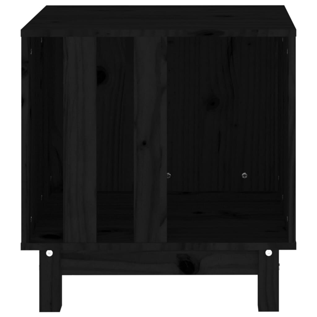 Vidaxl Caseta Para Perros Madera Maciza De Pino Negro 50x40x52 Cm_4