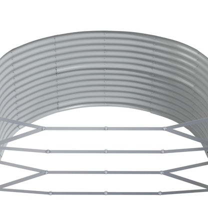 Jardinera Arriate Acero Galvanizado Gris 212x140x68 Cm_4