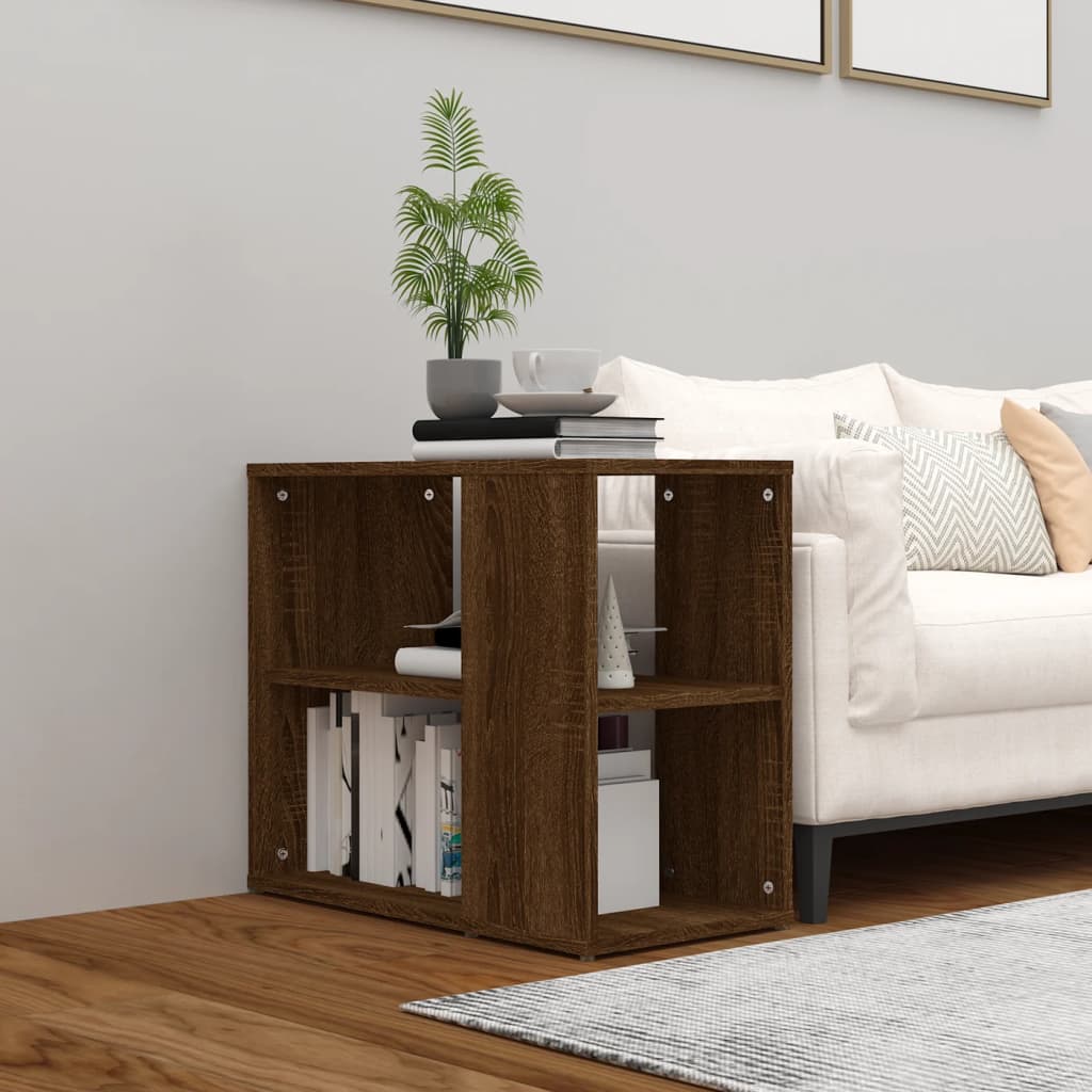 Armario Auxiliar Madera Contrachapada Marrón Roble 60x30x50 Cm / Vetonek_3