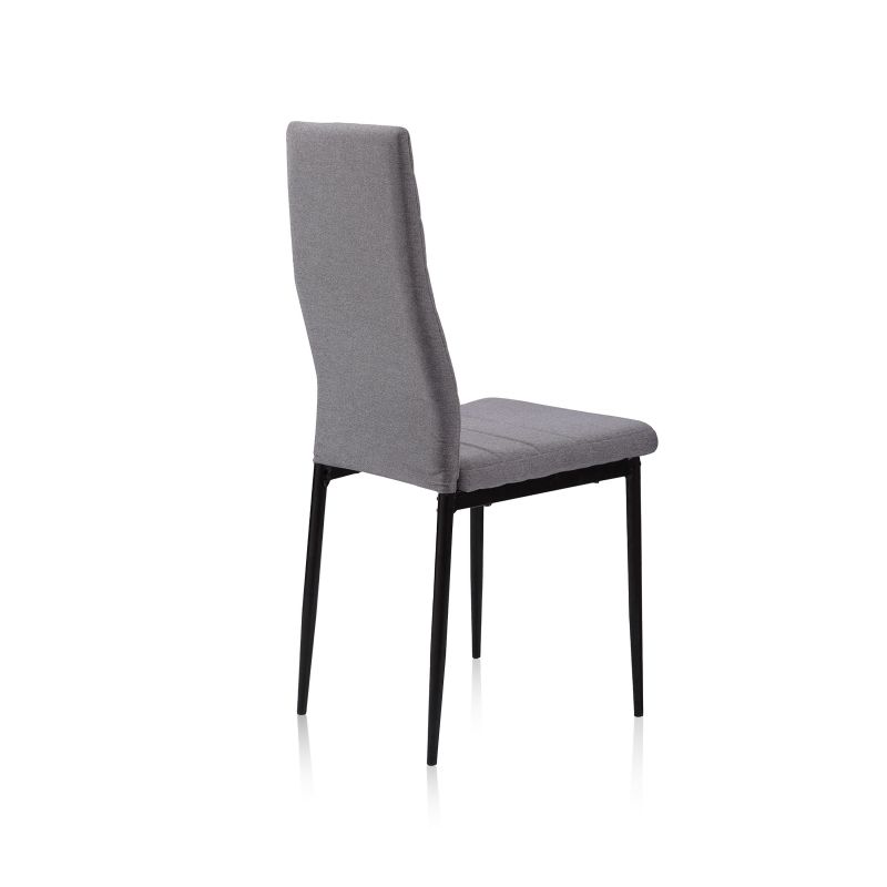 Pack 4 Sillas De Comedor Niza Tejido Tapizado, Gris, 43 X 98 X 44_3