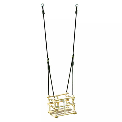 Asiento para bebé de madera natural para columpio Soulet