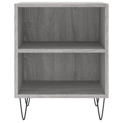 Mesita De Noche 2 Uds Madera Ingeniería Gris Sonoma 40x30x50 Cm_3