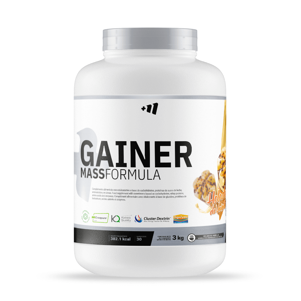 Gainer Mass Formula - 3 Kg - Helado De Vainilla - Aumenta La Masa Muscular - Masmusculo_0