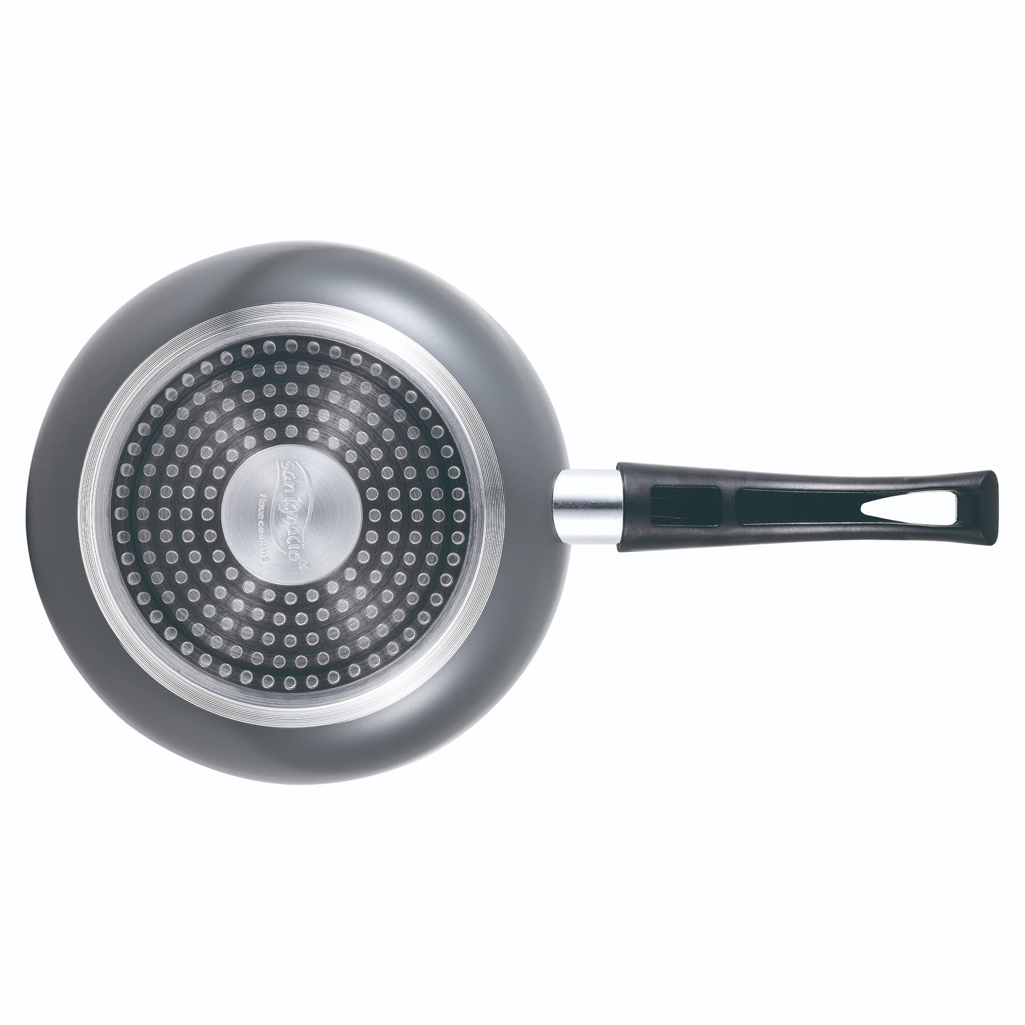 Set 3pc Sarten (16+20+24cm) Aluminio Prensado, Inducción, Negra Soul Marble Con Set 3pc Utensilios De Cocina Nylon Con Set 4pc Cuchillos Acero Inoxid_3