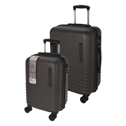 Well Home Juego De 2 Maletas Abs Trolley De 18'' Y 22'' Color Gris_0