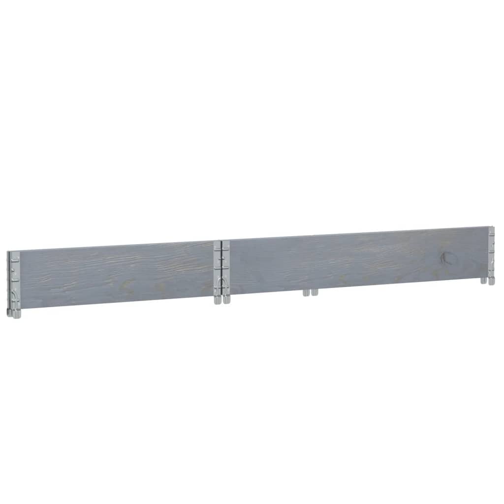 Jardinera De Madera Maciza De Pino Gris 120x80 Cm_5