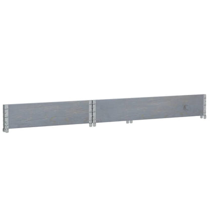 Jardinera De Madera Maciza De Pino Gris 120x80 Cm_5