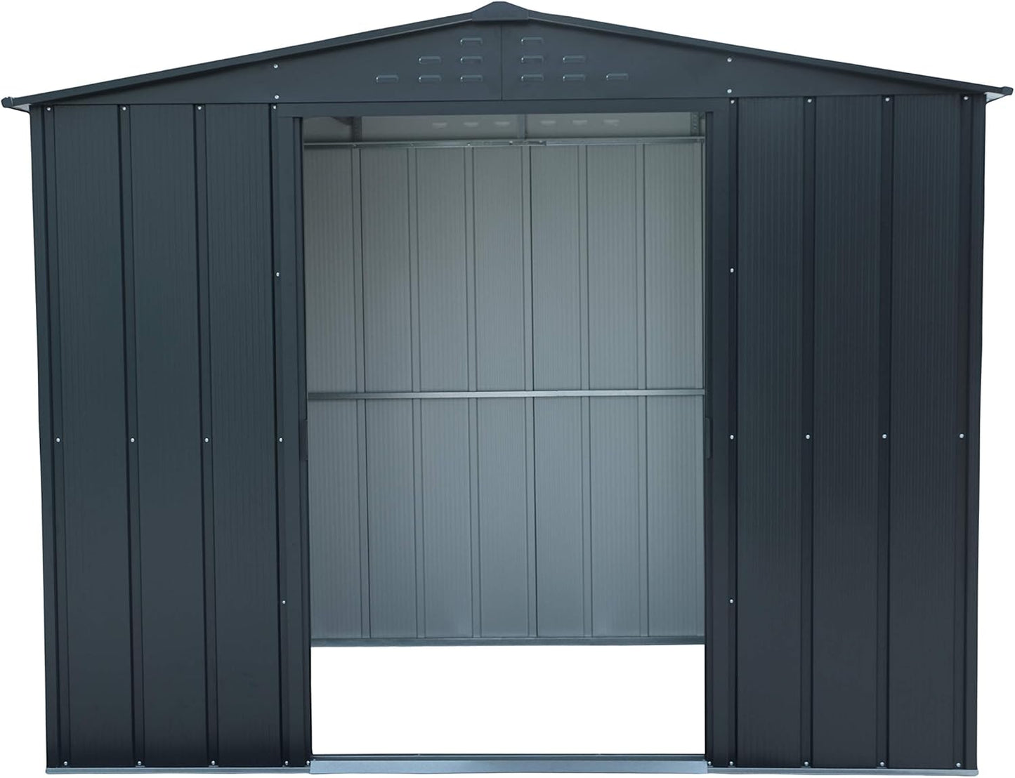 Duramax - Caseta Jardín - Top Titan 8x6 - Metal - Color Gris Antracita_5