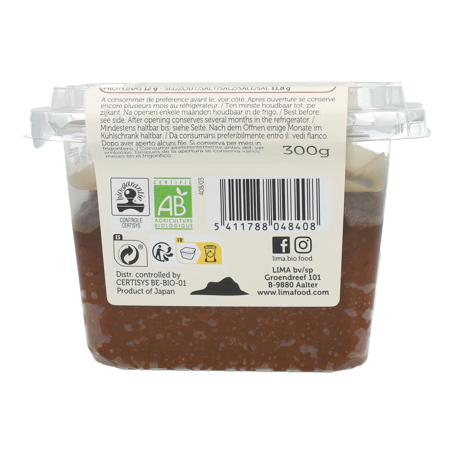 Miso de Arroz Integral sin pasteurizar Lima 300gr