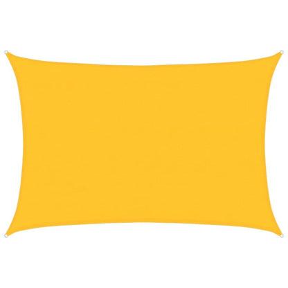 Vidaxl Toldo De Vela Rectangular Hdpe Amarillo 160 G/m² 4x6 M_0