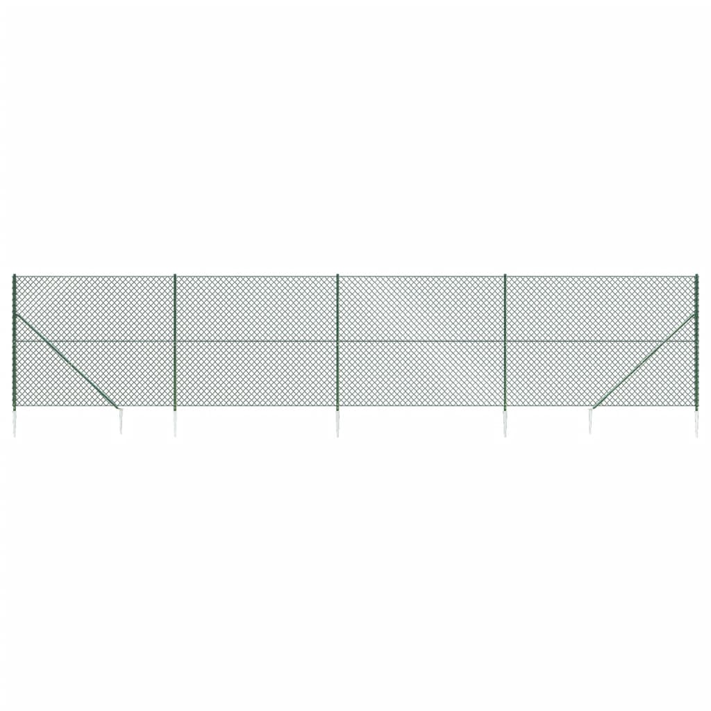 Cerca De Alambre Con Pinchos De Anclaje Verde 1,6x10 M / Vetonek_1