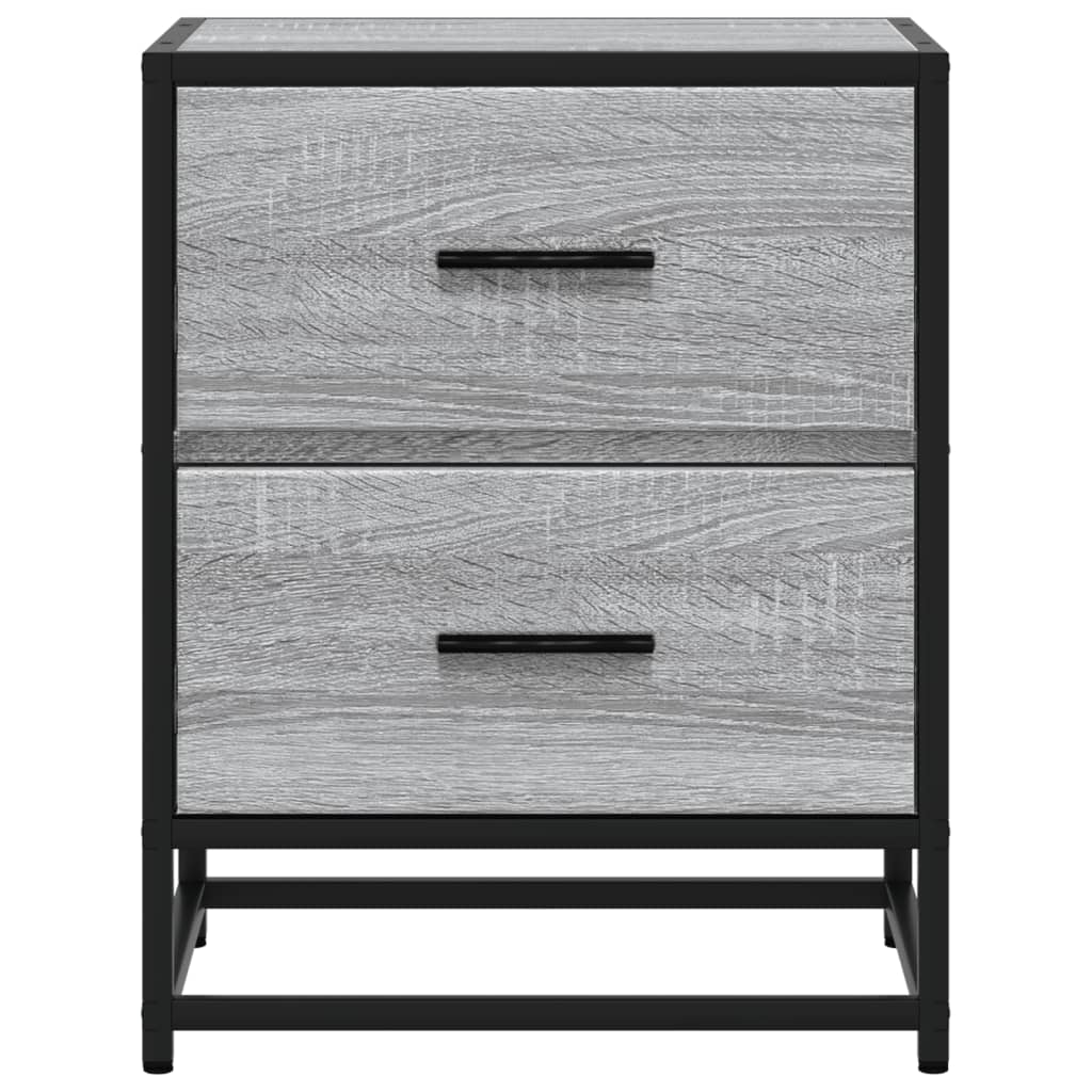 Mesitas Noche 2 Uds Madera Ingeniería Gris Sonoma 40x31x50 Cm_3