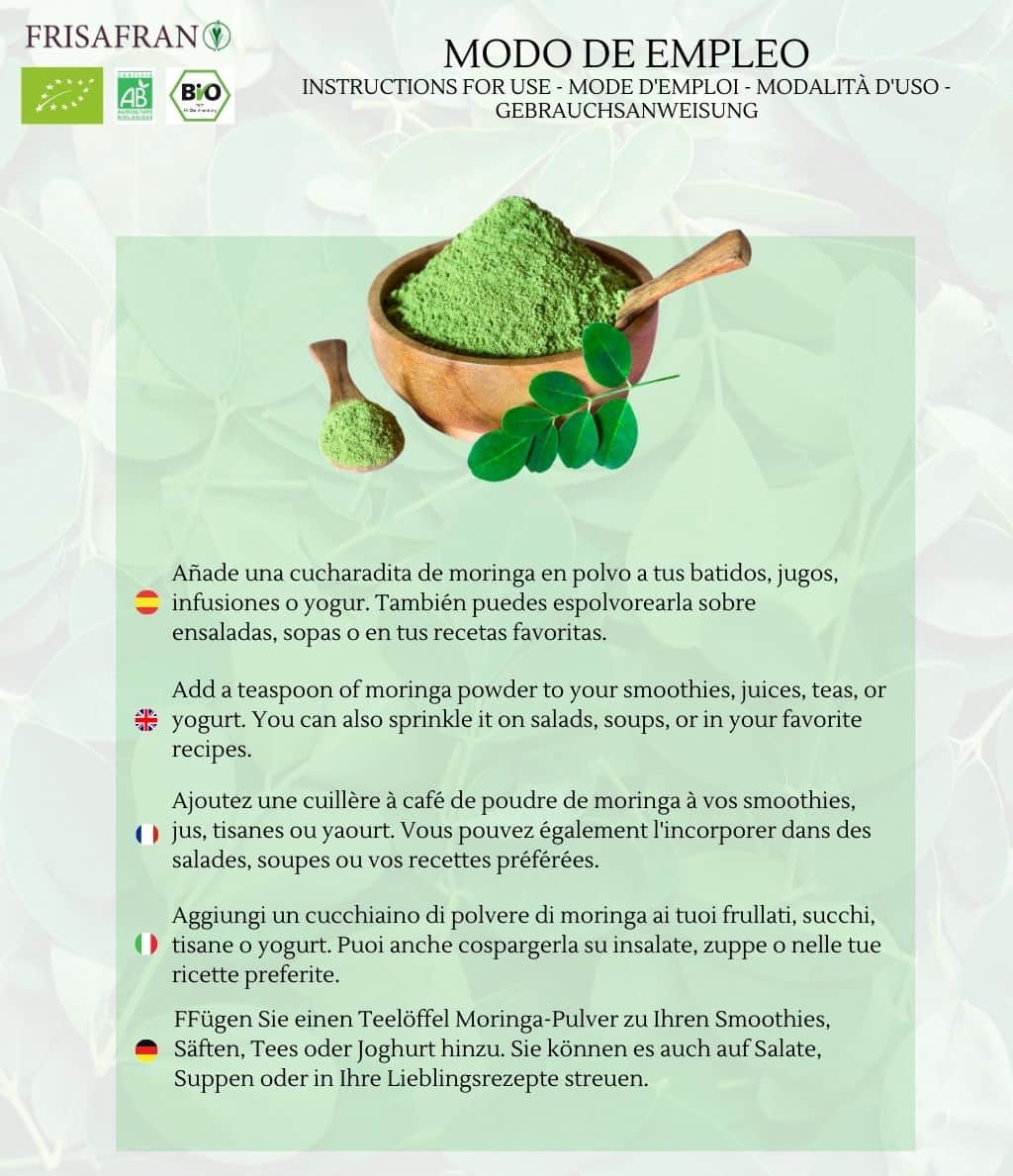 Moringa Ecologica En Polvo | 500g | Frisafran_3