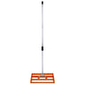 T-mech Rastrillo De Nivelación De Césped De Jardín De 50cm - Naranja