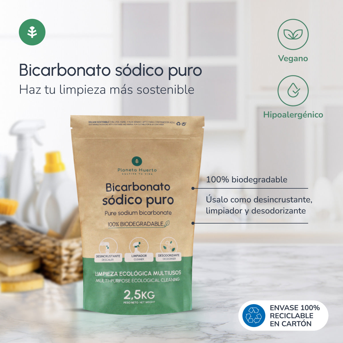 Bicarbonato sódico Planeta Huerto 2,5 Kg