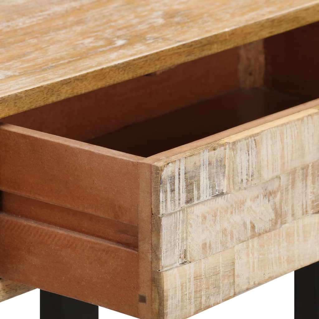 Mesa Consola De Madera Maciza De Mango 100x30x75 Cm_4