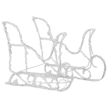 Vidaxl Reno Y Trineo Adorno Navideño 160 Leds Acrílico 130 Cm_5