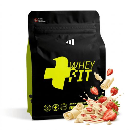 Whey Fit - 2kg - Chocolate Blanco Con Fresa - Aumenta La Masa Muscular - Masmusculo_0