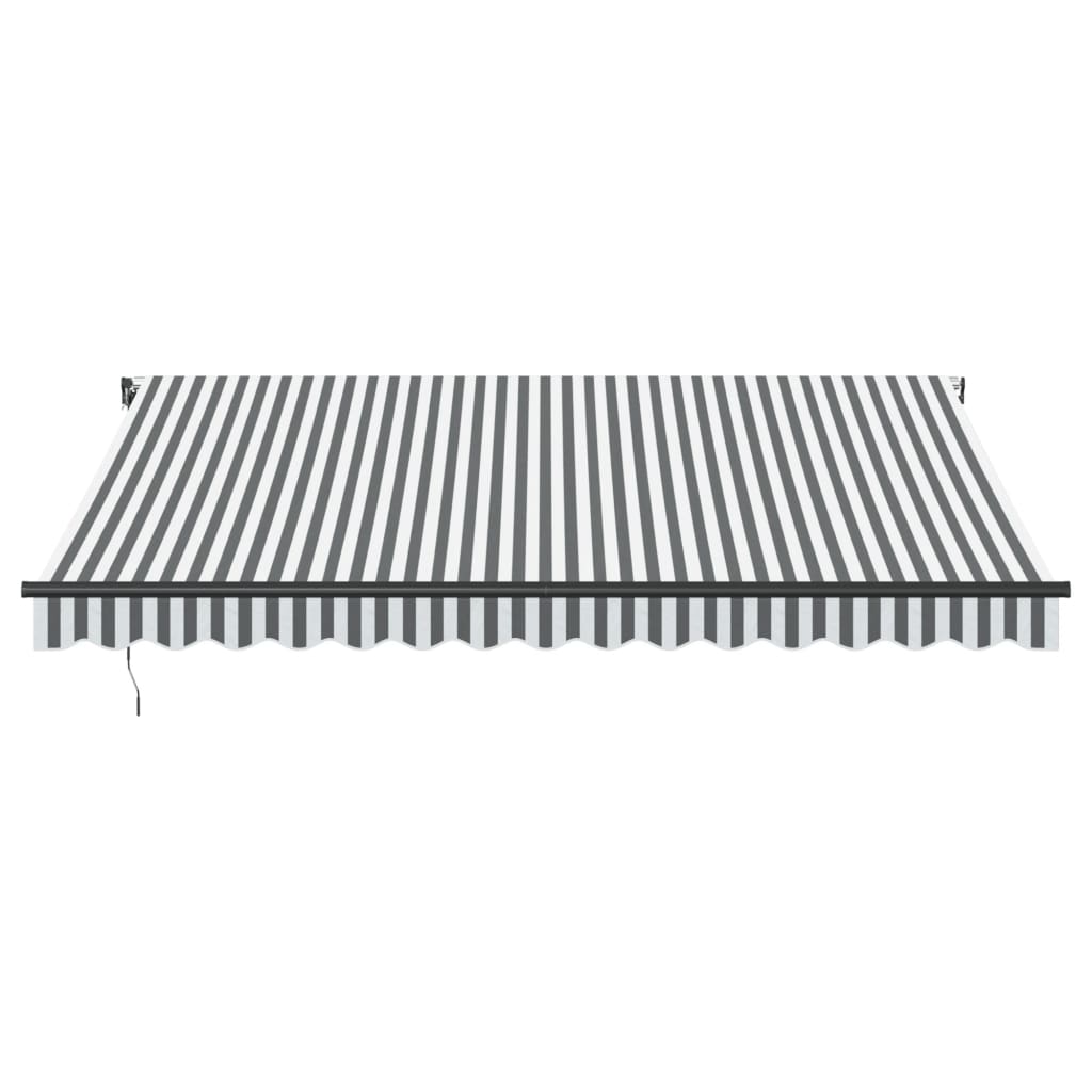Toldo Retráctil Automático Luz Led Antracita Blanco 400x350 Cm_3