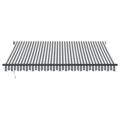 Toldo Retráctil Automático Luz Led Antracita Blanco 400x350 Cm_3
