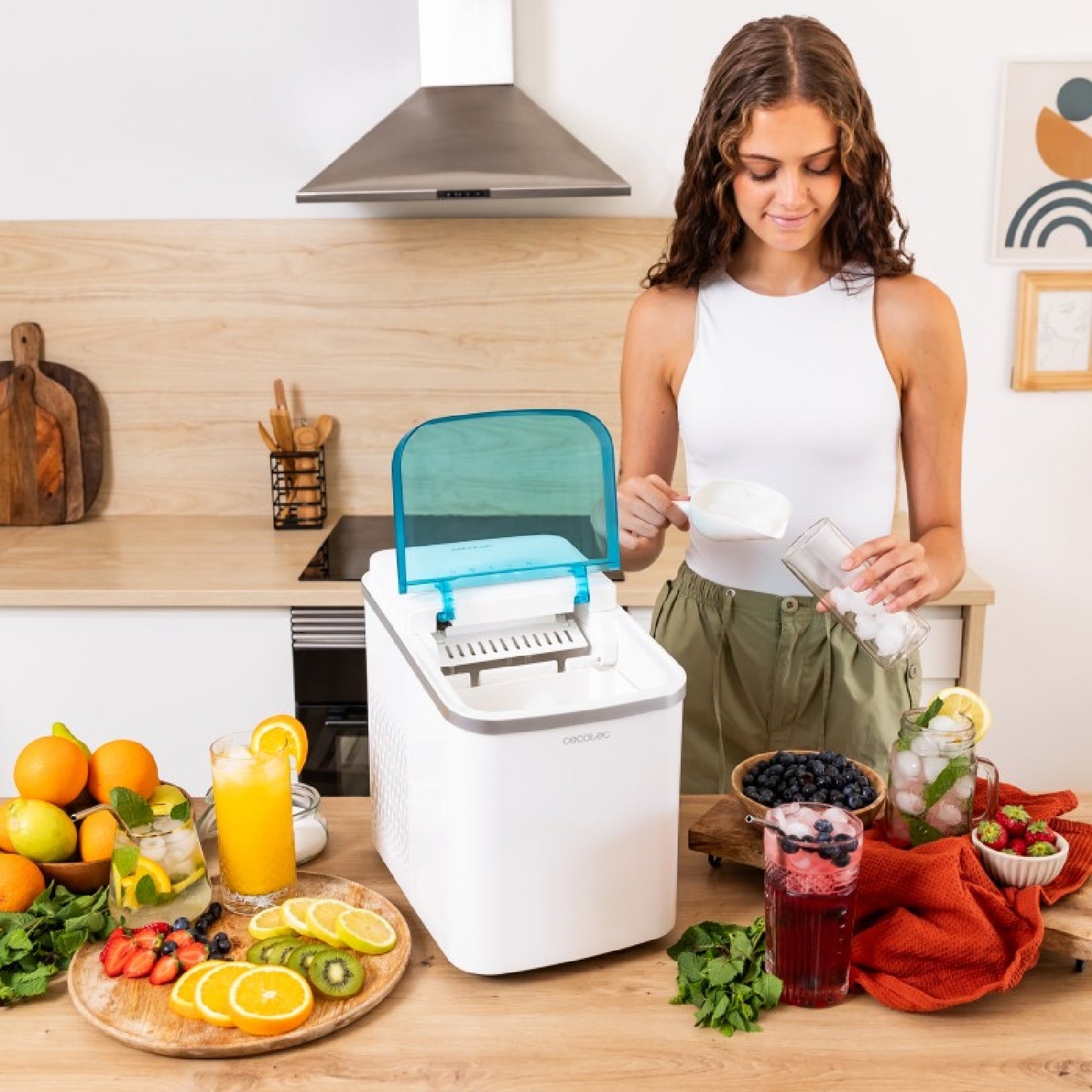 Máquina De Hacer Hielo Chillin' Ice 1200. 105 W, Capacidad De Producción Diaria De 12 Kg, Display Táctil, Ventana De Control, Función Autolimpieza,_2