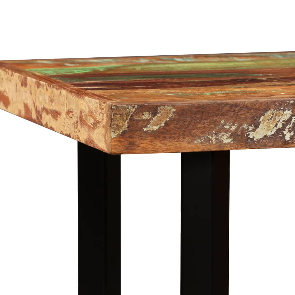 Mesa De Bar De Madera Maciza Reciclada 120x60x107 Cm_3