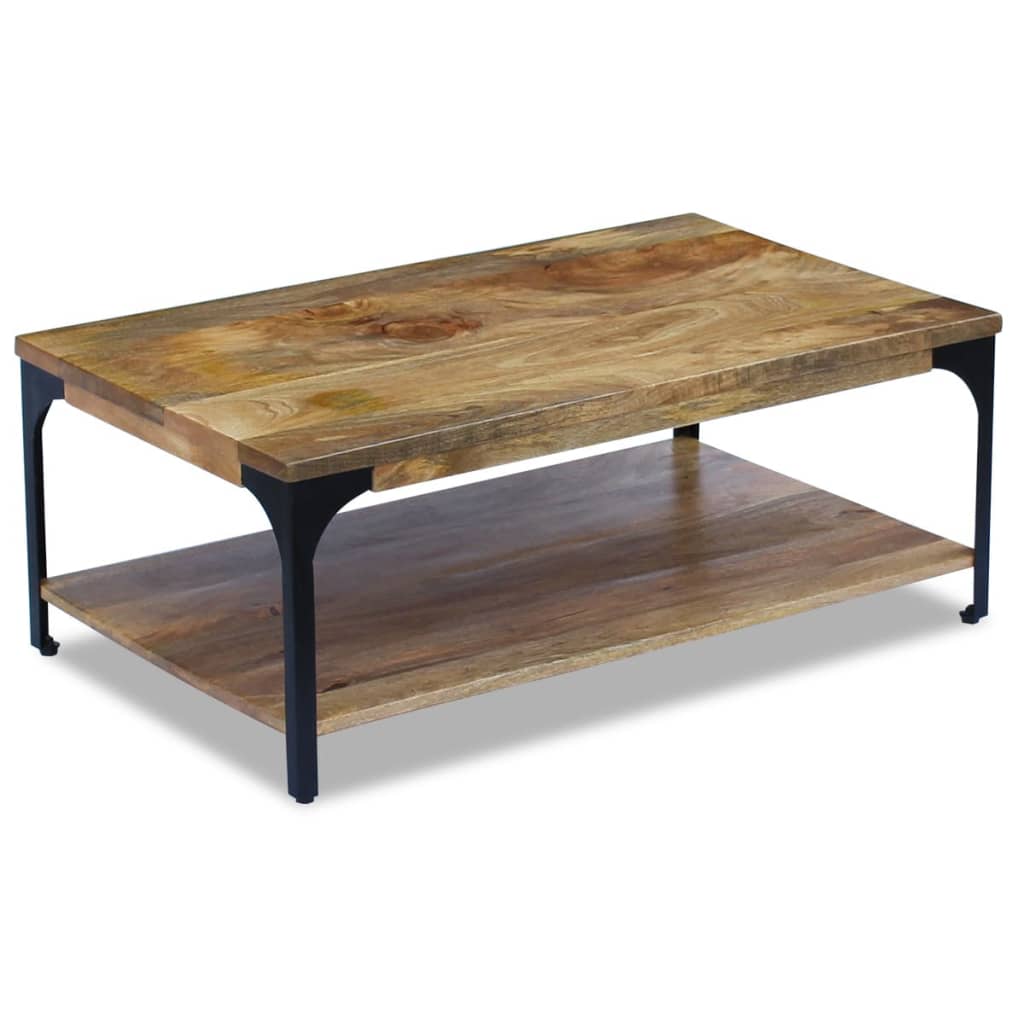 Mesa De Centro Madera De Mango 100x60x38 Cm_0