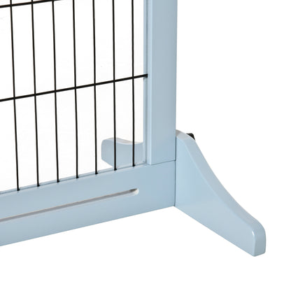 Pawhut Barrera Seguridad Perros De Madera Extensible 104-180 Cm Puerta Escalera_3
