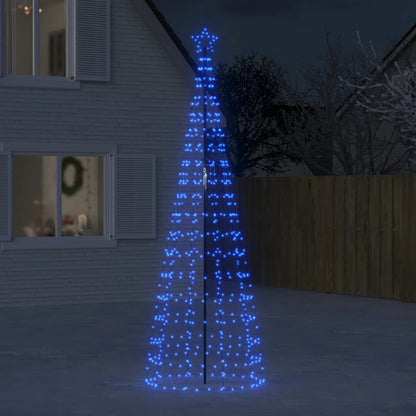 Vidaxl Árbol De Navidad Led Con Estacas 570 Leds Azul 300 Cm_1