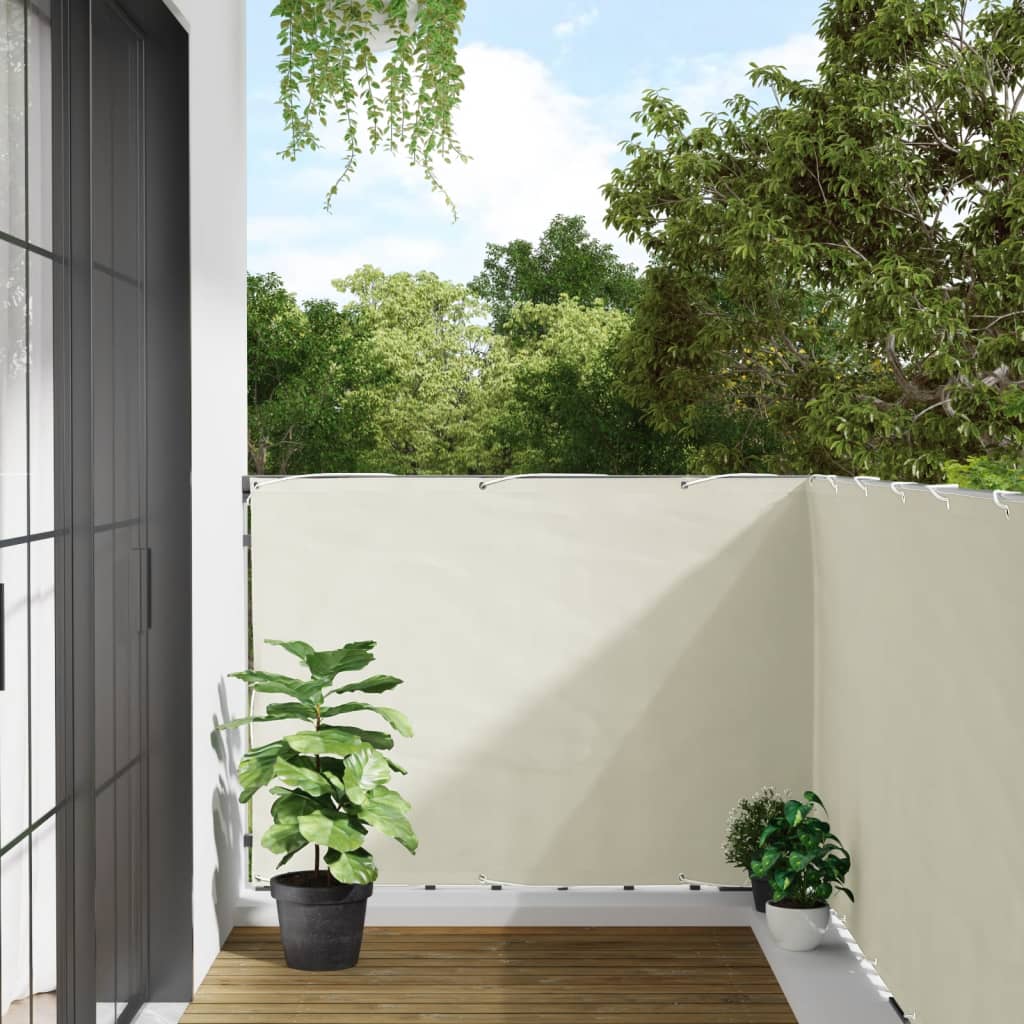 Pantalla De Privacidad De Balcón Pvc Blanco 1000x120 Cm / Vetonek_1
