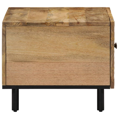 Mesa De Centro De Madera Maciza De Mango 80x50x40 Cm_2
