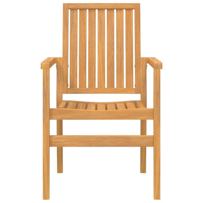 Vidaxl Juego De Comedor Para Jardín 5 Piezas Madera Maciza De Teca_4
