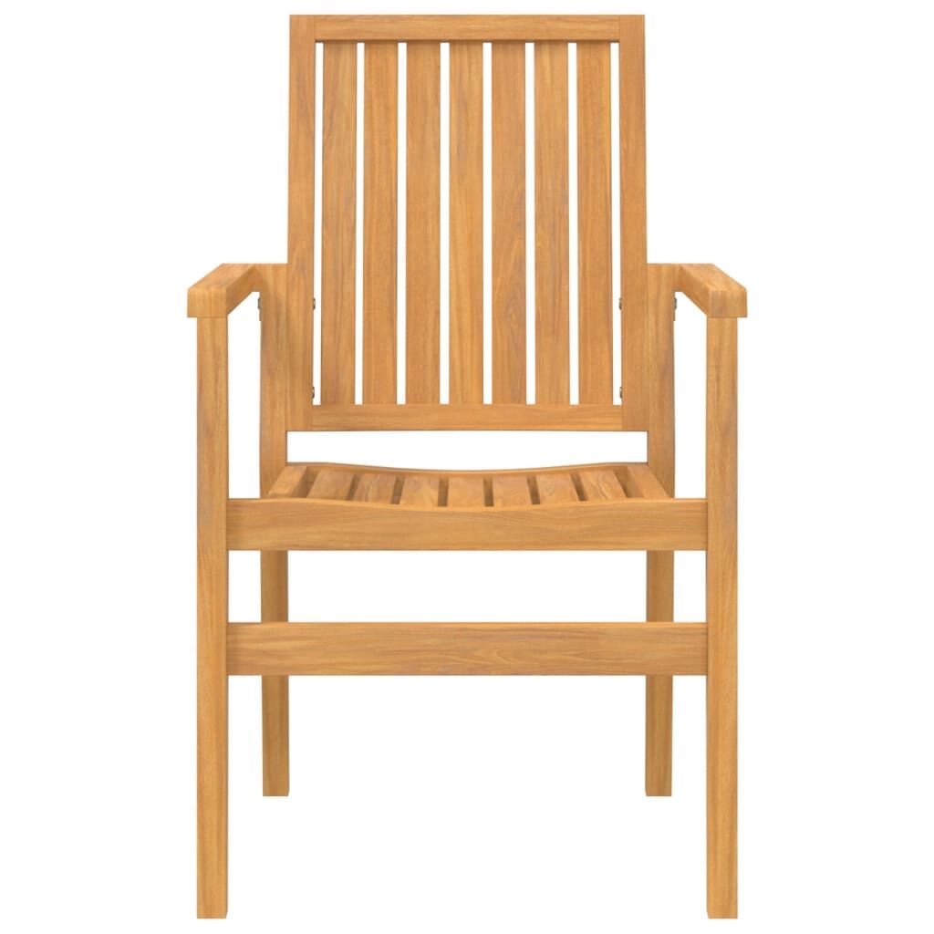 Vidaxl Juego De Comedor Para Jardín 5 Piezas Madera Maciza De Teca_4