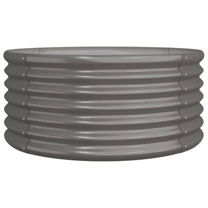 Jardinera De Acero Galvanizado Gris 80x80x36 Cm_0