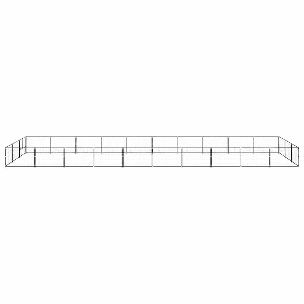 Perrera Acero 30 M² Negra_3