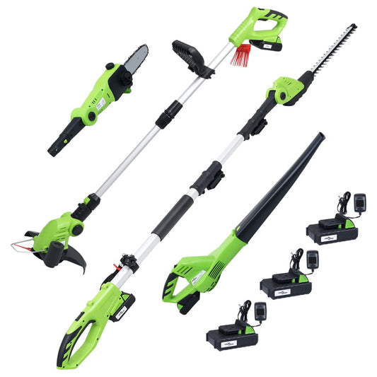 Vidaxl Set De Herramientas Eléctricas De Jardín Sin Cable 4 Piezas_0