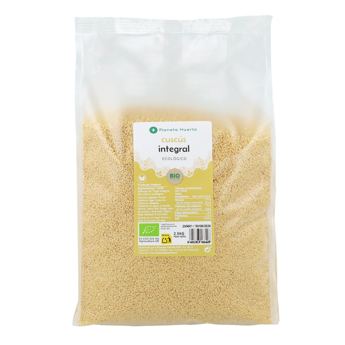 Cuscús integral ECO Planeta Huerto 2,5 kg