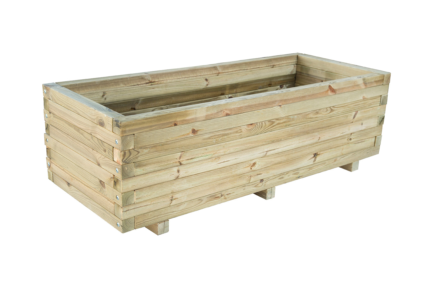 Jardinera Rectangular De Madera Autoclave De 150 X 50 X 40 Cm 230l Para Jardin,terraza,exterior. Incluye Bolsa Geotextil_1