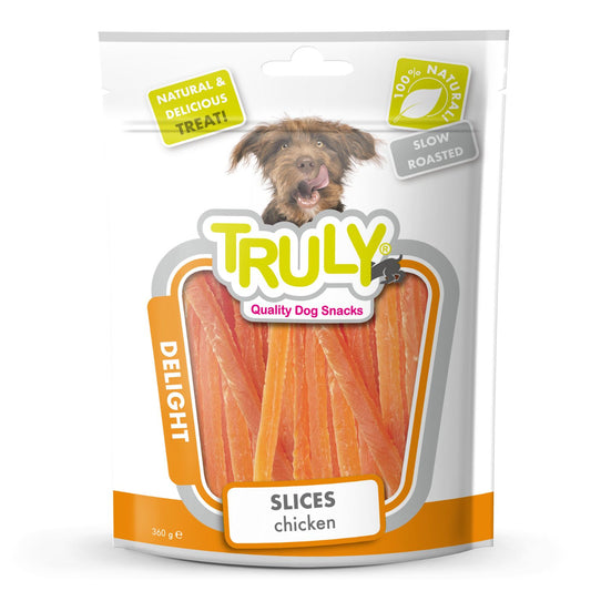 Snack Para Perro Tiras De Pollo Truly Bolsa De 360 Gr_0