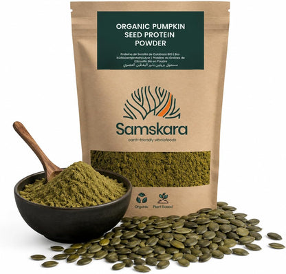 Proteína De Calabaza Tostada Bio - 500g | Proteína Vegetal Ecológica Vegana Para Batidos Y Repostería_0