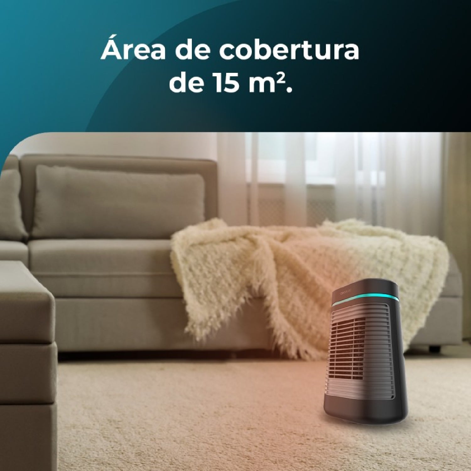 Cecotec Calefactor Cerámico De Sobremesa Readywarm 1550 Max Ceramic Rotate Smart Black_3