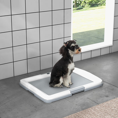 Pawhut Inodoro Para Perros Arenero Para Perros Con Bandeja Para Entrenamiento De Cachorros En Exterior E Interior 63x48_1