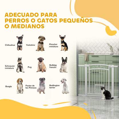 Pawhut Barrera Para Perros Con Cierre Automático_3